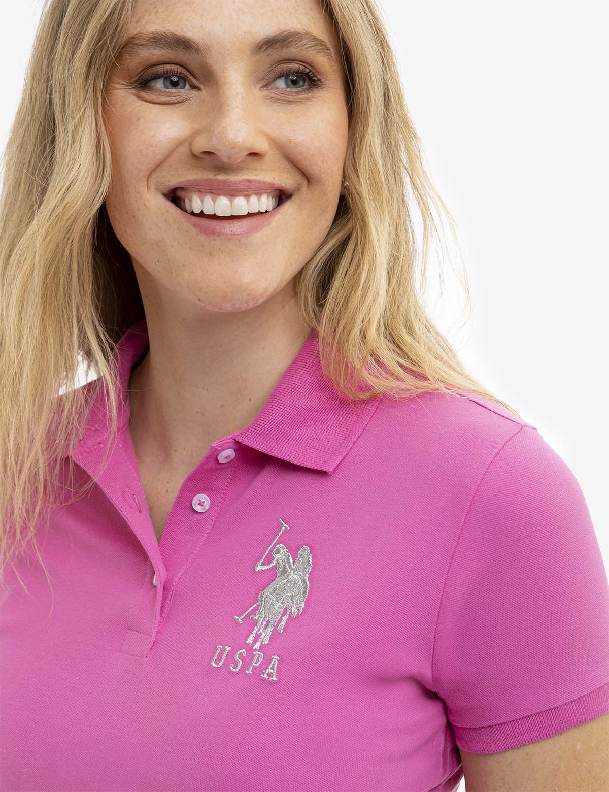 USPA METALLIC PRINT POLO SHIRT - Image 8
