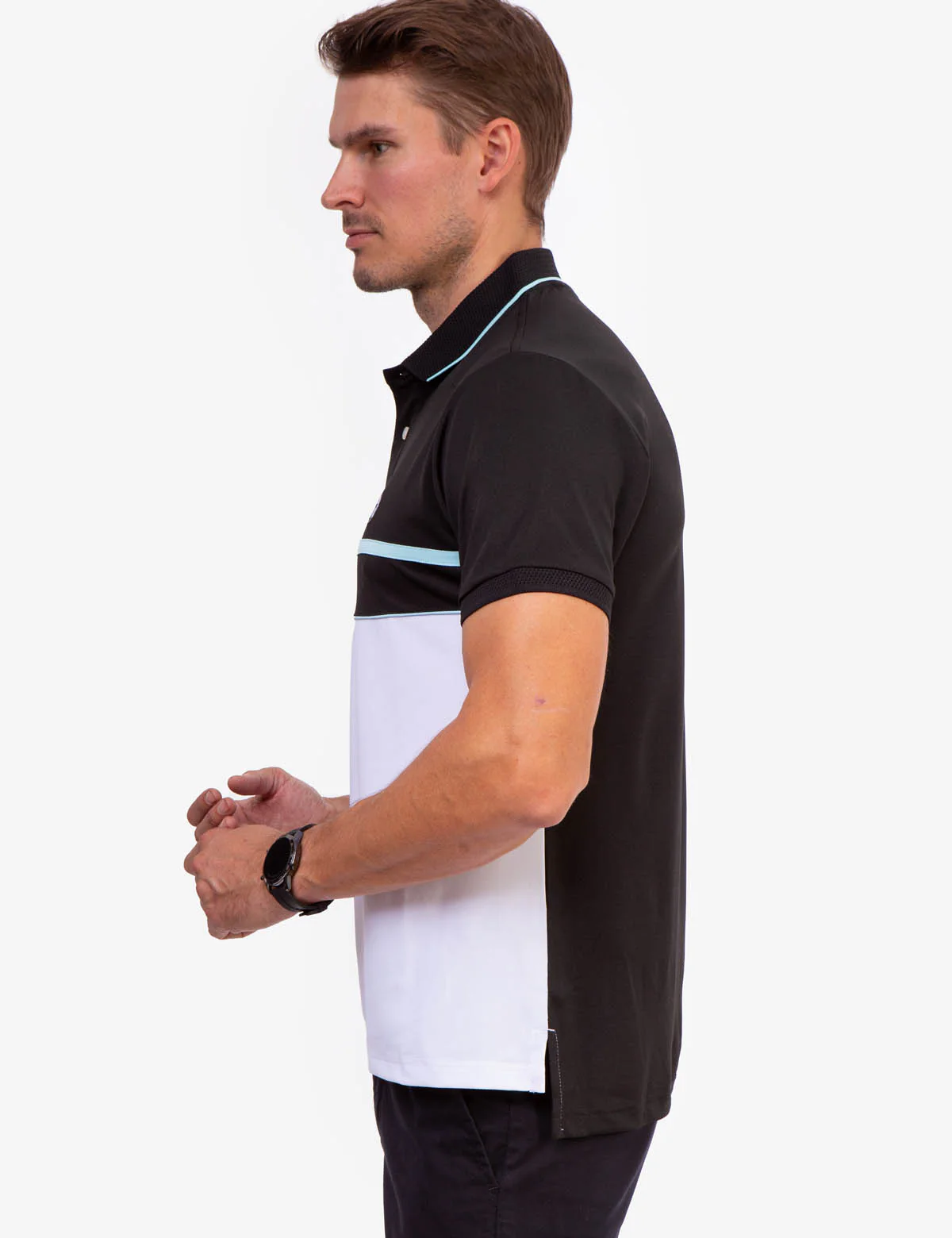 USPA PIQUE COLORBLOCK POLO SHIRT - Image 3