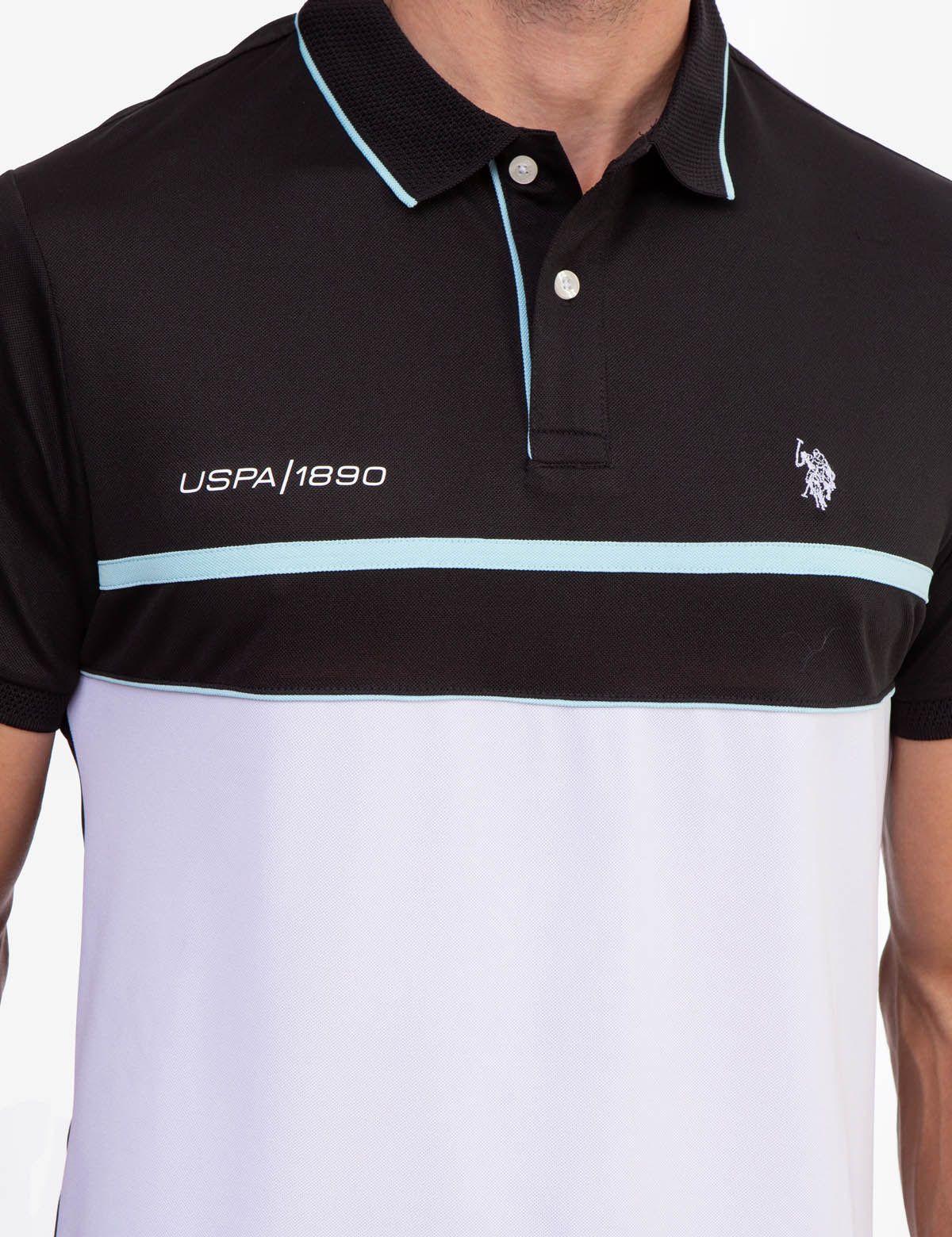 USPA PIQUE COLORBLOCK POLO SHIRT - Image 6