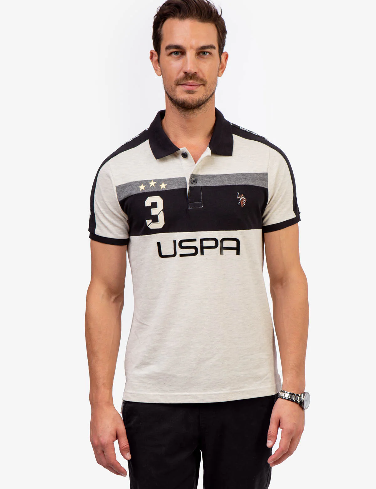 USPA PIQUE COLORBLOCK POLO SHIRT - Image 13