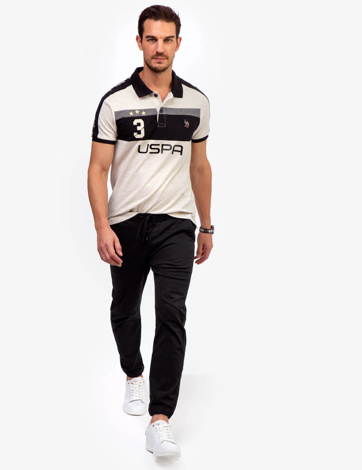 USPA PIQUE COLORBLOCK POLO SHIRT - Image 14