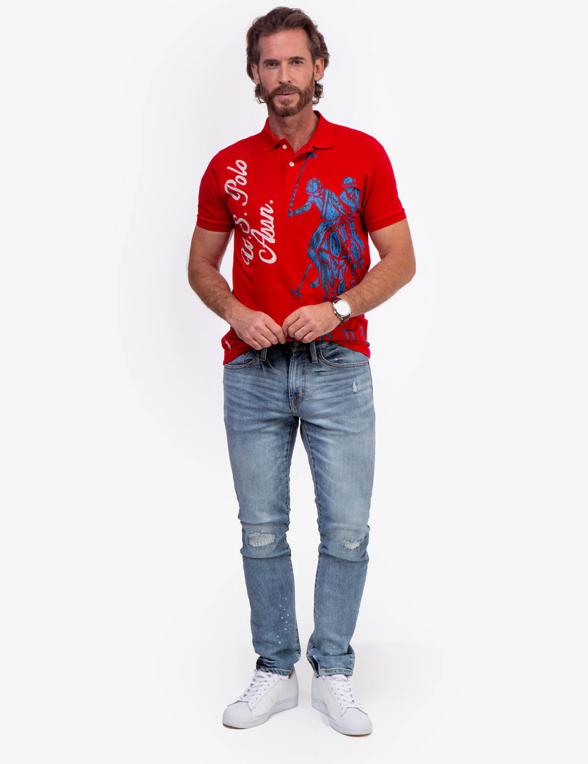 USPA PRINTED GRAPHIC POLO SHIRT - Image 7