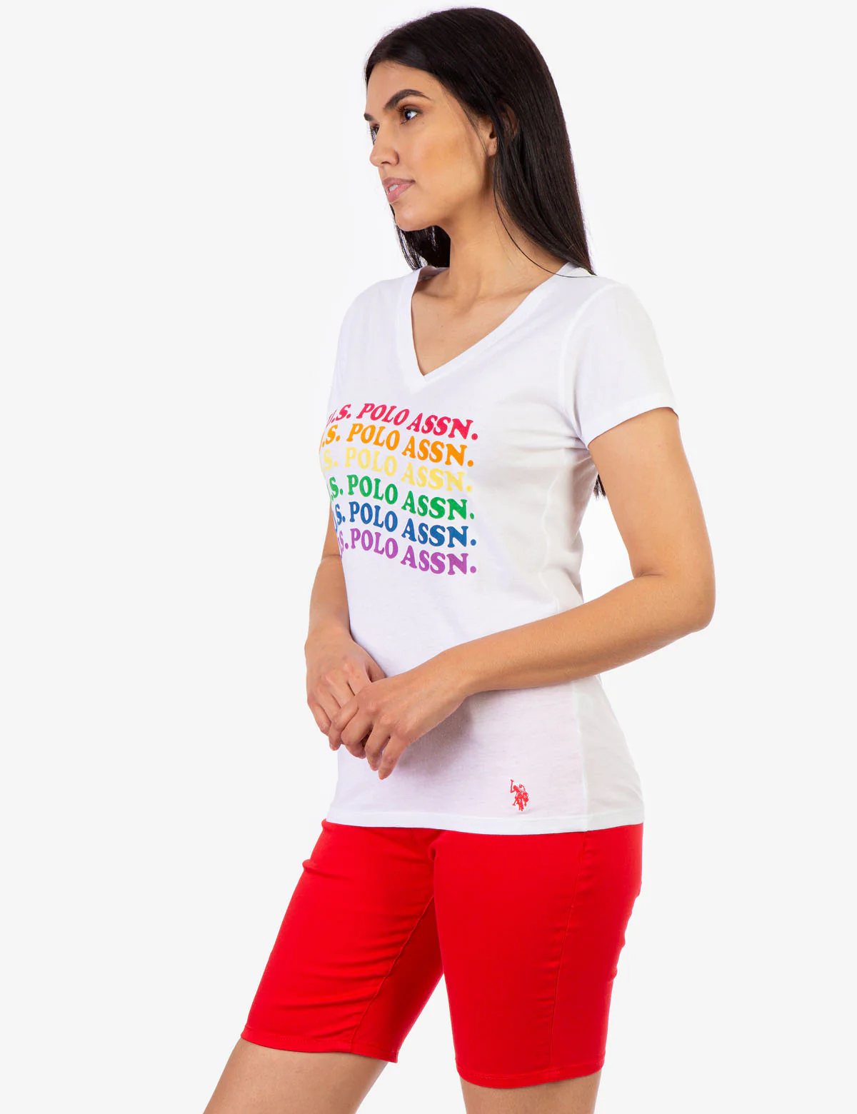 USPA RAINBOW WAVE GRAHIC T-SHIRT - Image 3