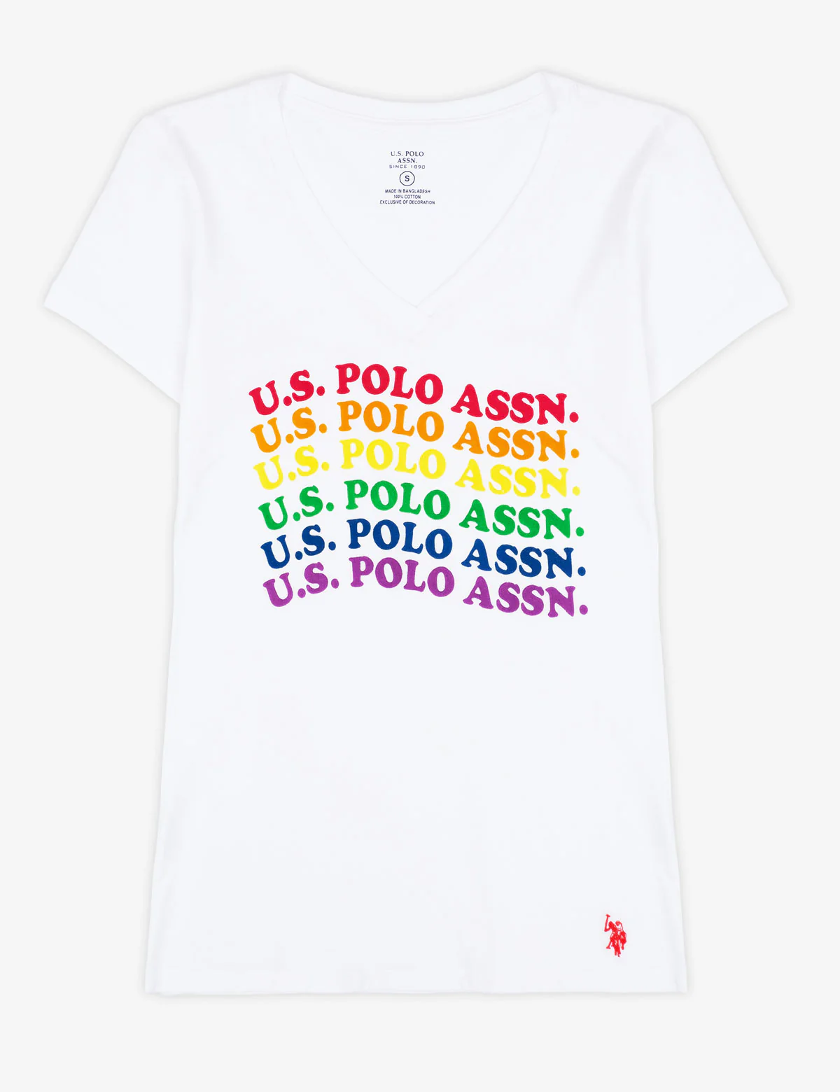 USPA RAINBOW WAVE GRAHIC T-SHIRT - Image 6