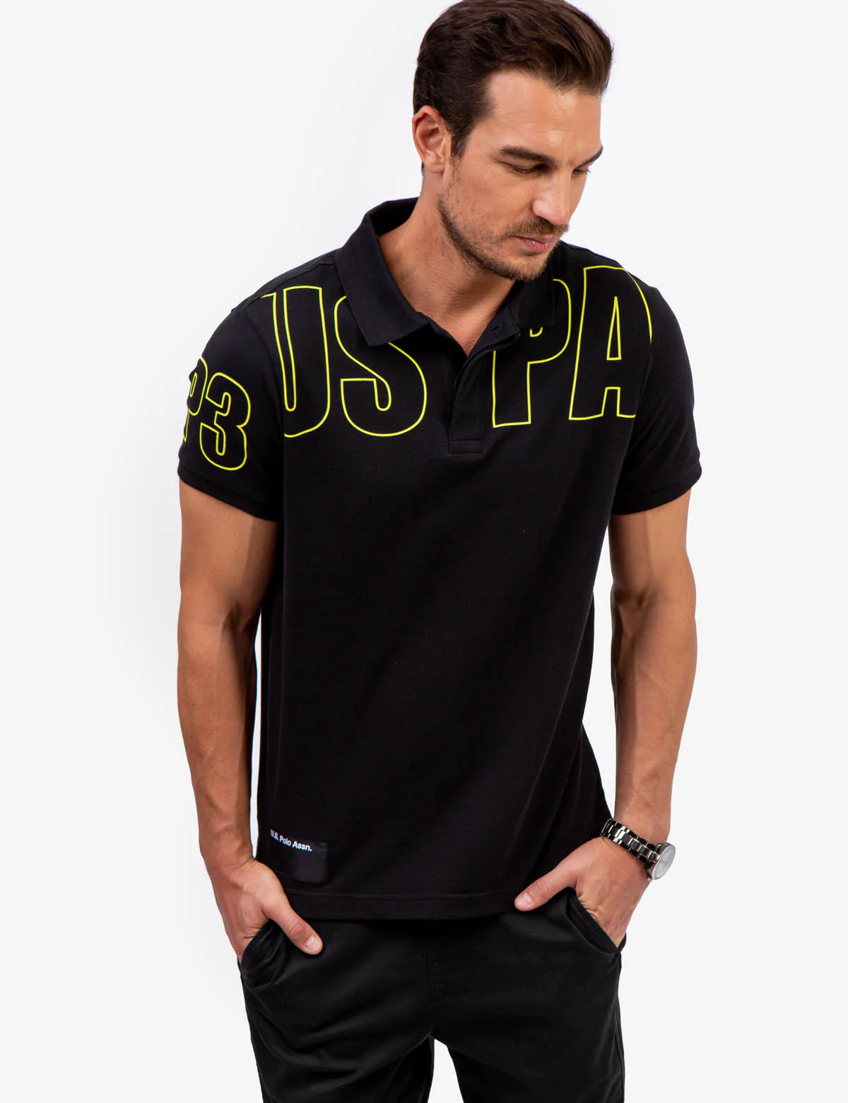USPA SOLID PIQUE POLO SHIRT - Image 11