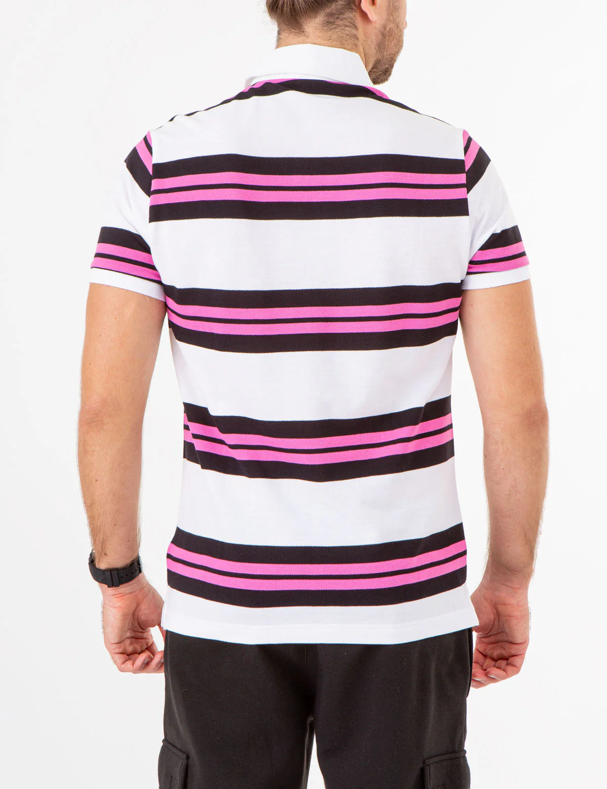 USPA SPORT YARN DYE STRIPE POLO SHIRT - Image 8