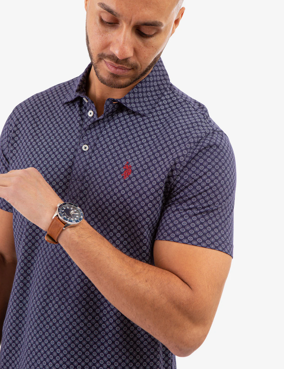 JERSEY PRINTED POLO SHIRT - Image 7