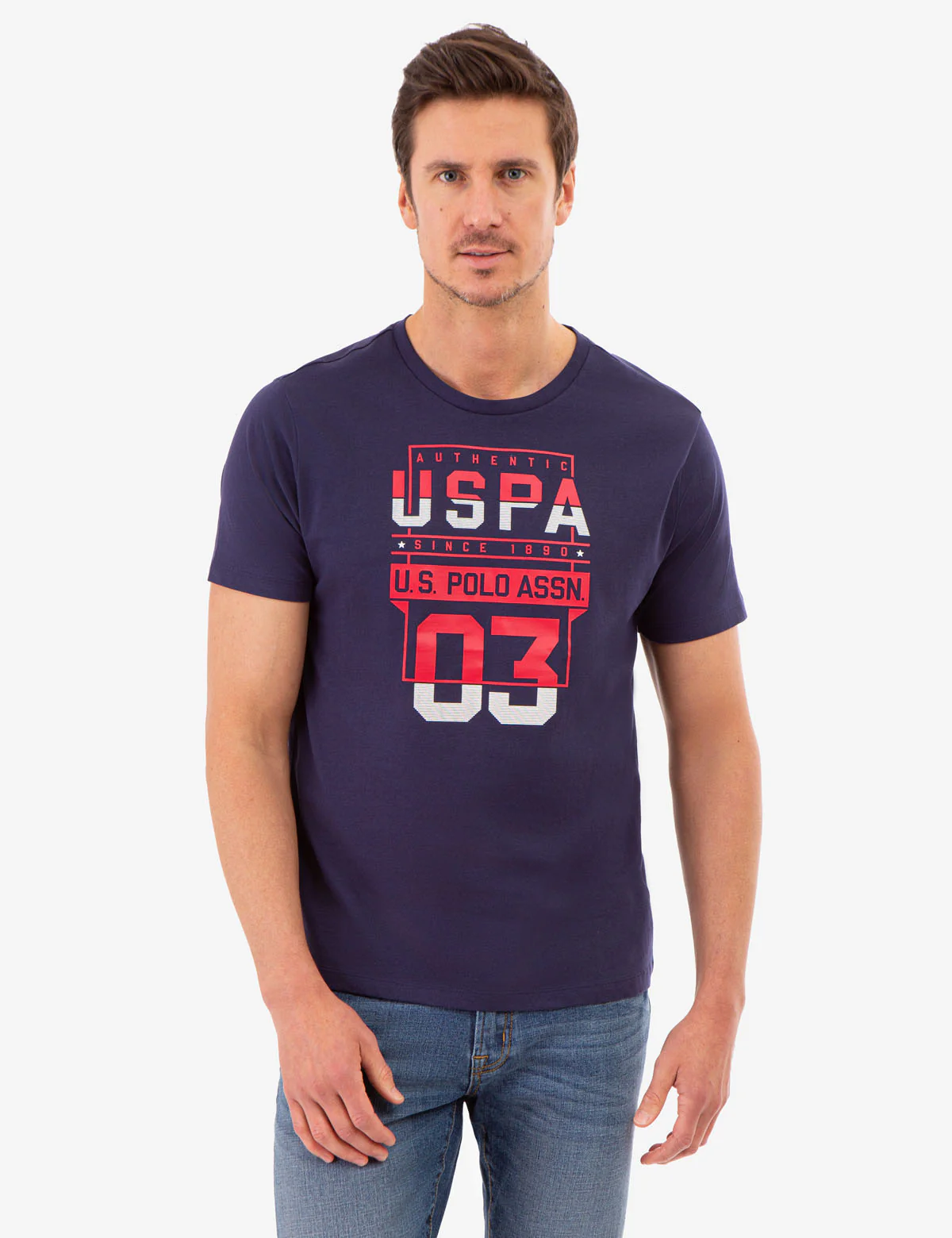 USPA STACKED GRAPHIC JESERY T-SHIRT