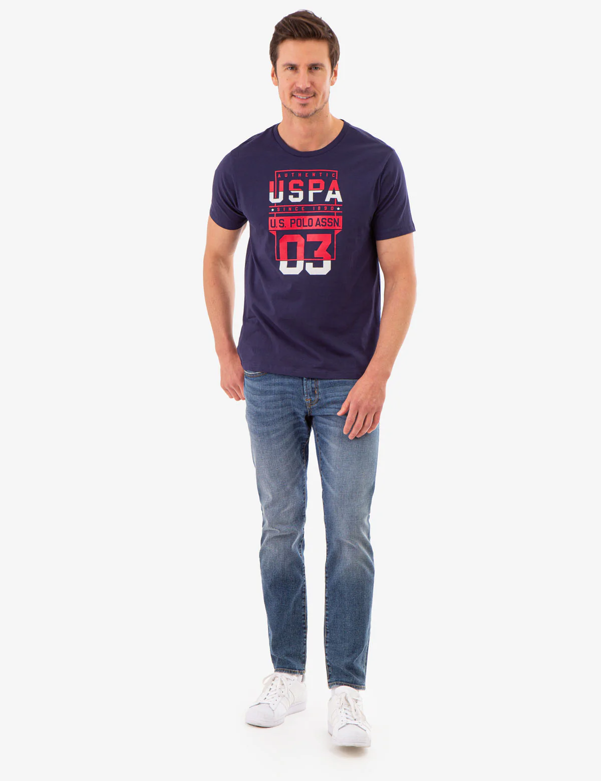 USPA STACKED GRAPHIC JESERY T-SHIRT - Image 2