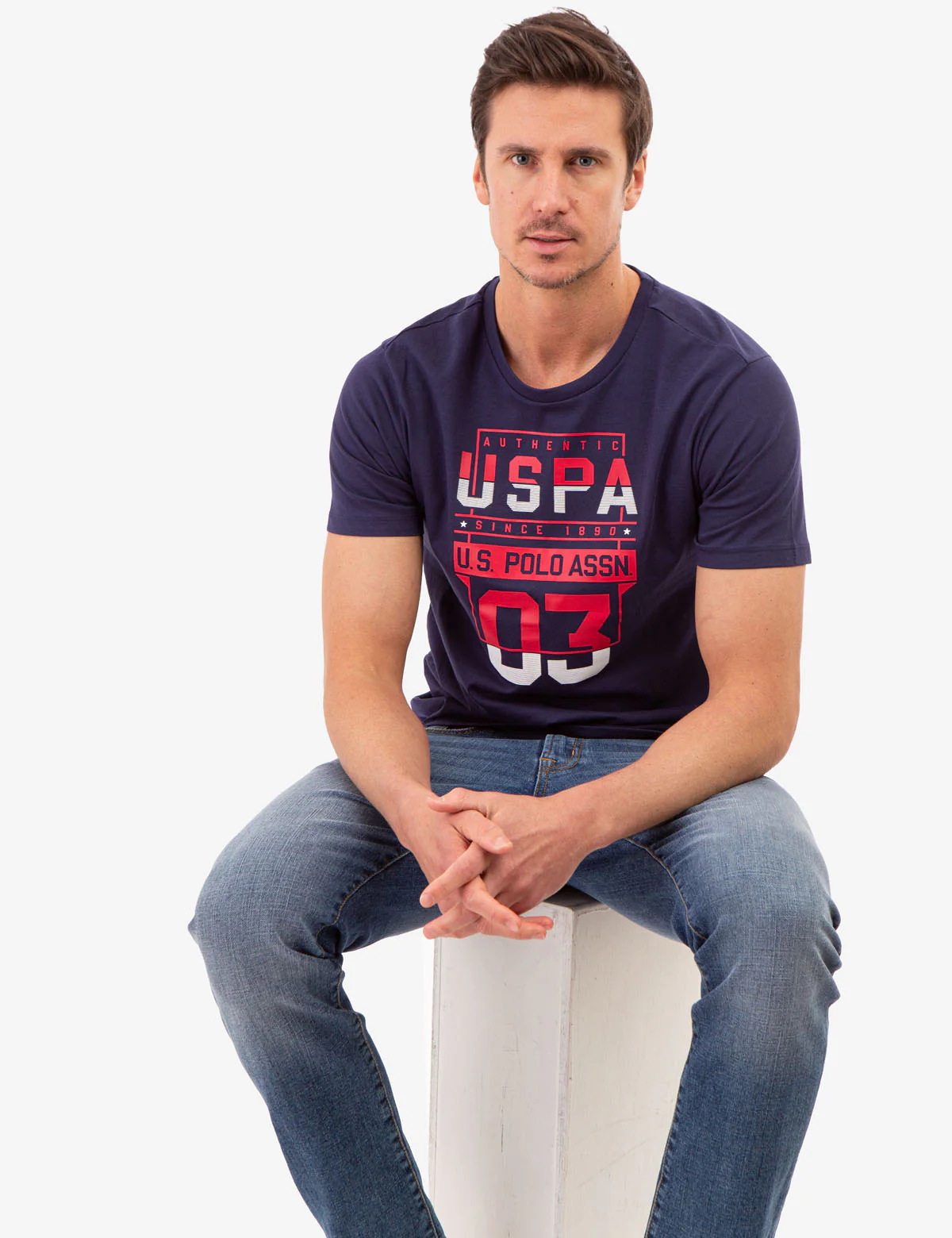 USPA STACKED GRAPHIC JESERY T-SHIRT - Image 4