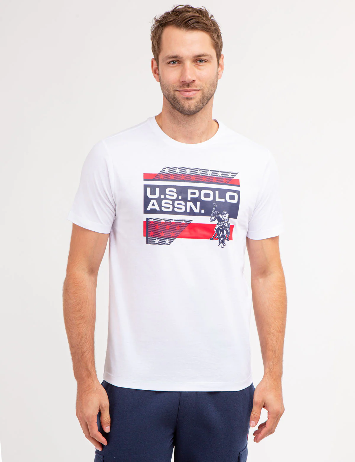 USPA STAR GRAPHIC CREW NECK T-SHIRT