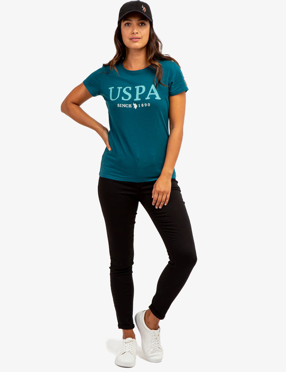 USPA STITCH APPLIQUE CREW NECK T-SHIRT - Image 5