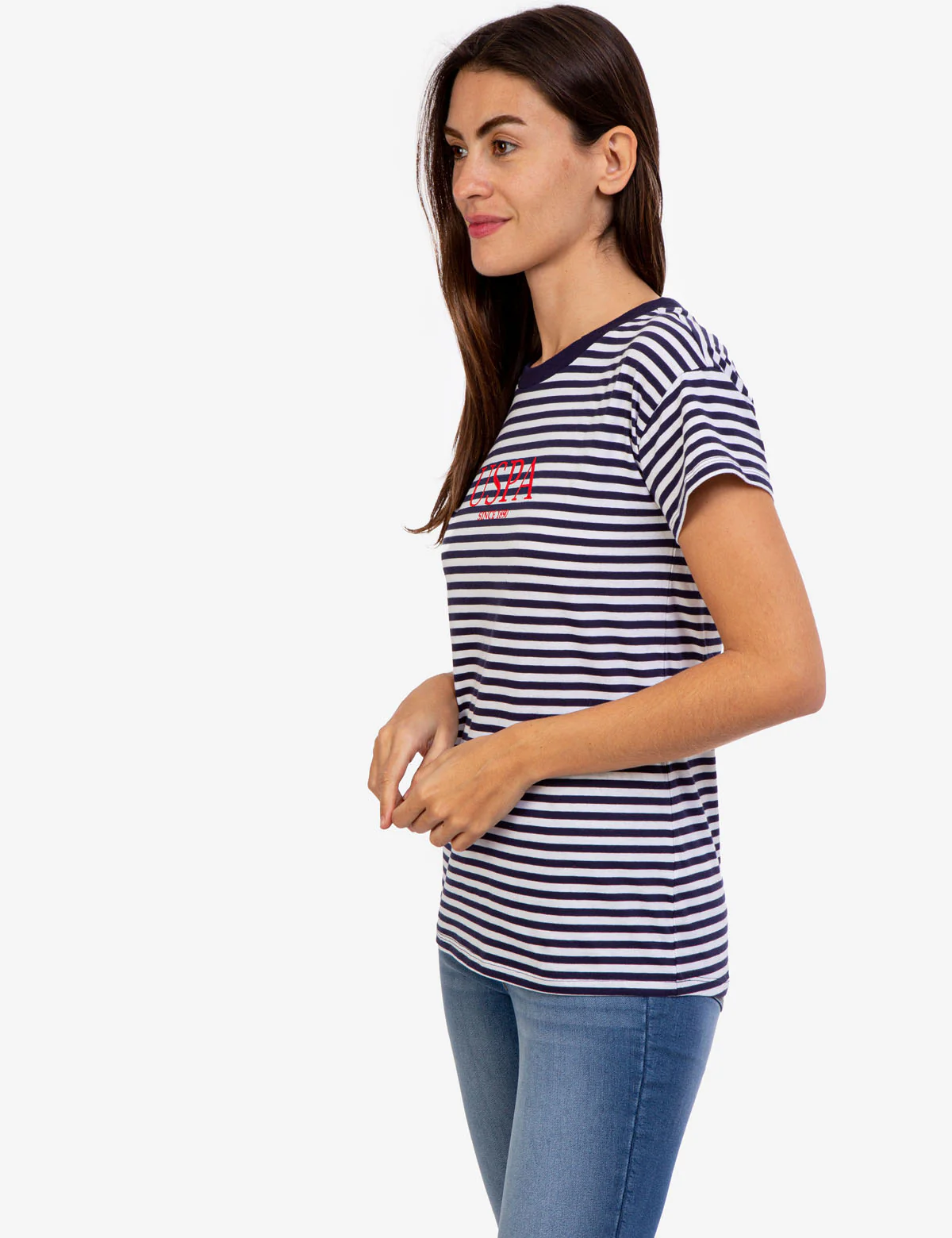 USPA STRIPE CREW NECK T-SHIRT - Image 3