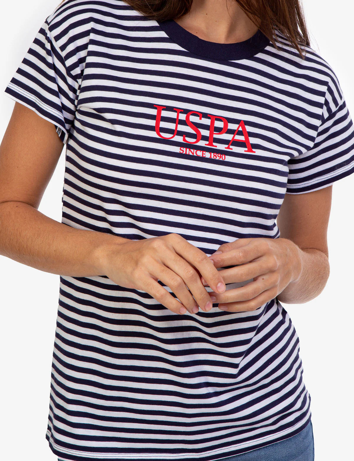 USPA STRIPE CREW NECK T-SHIRT - Image 5