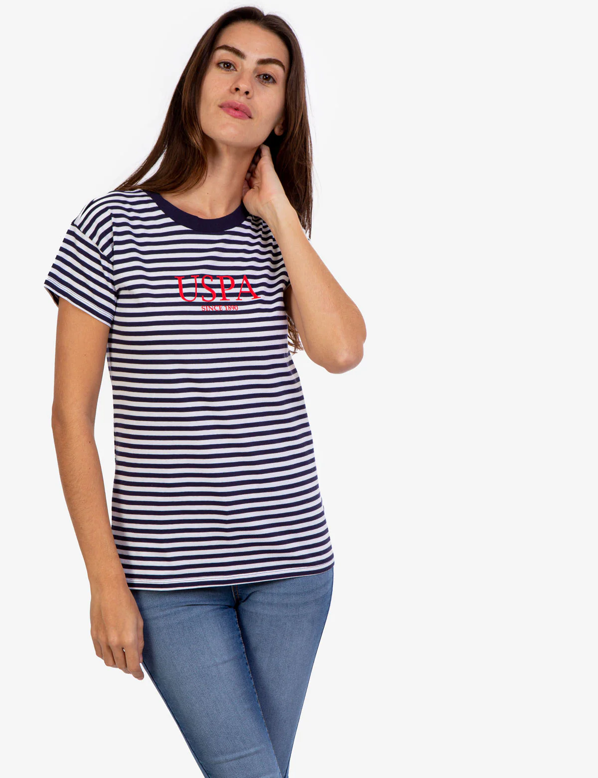 USPA STRIPE CREW NECK T-SHIRT - Image 6