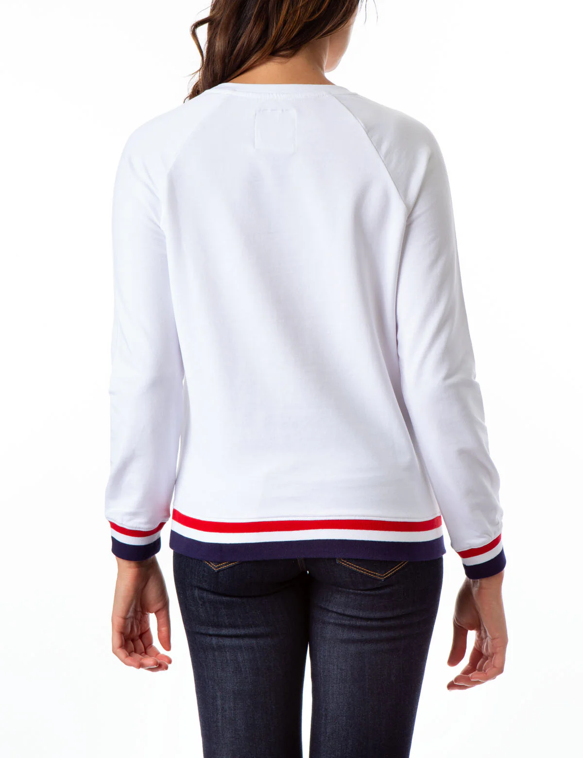 USPA STRIPED RIB CREW NECK SWEATSHIRT - Image 4