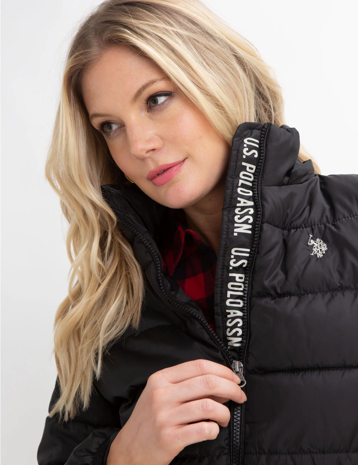 USPA PUFFER JACKET WITH LOGO TAPING - Image 6