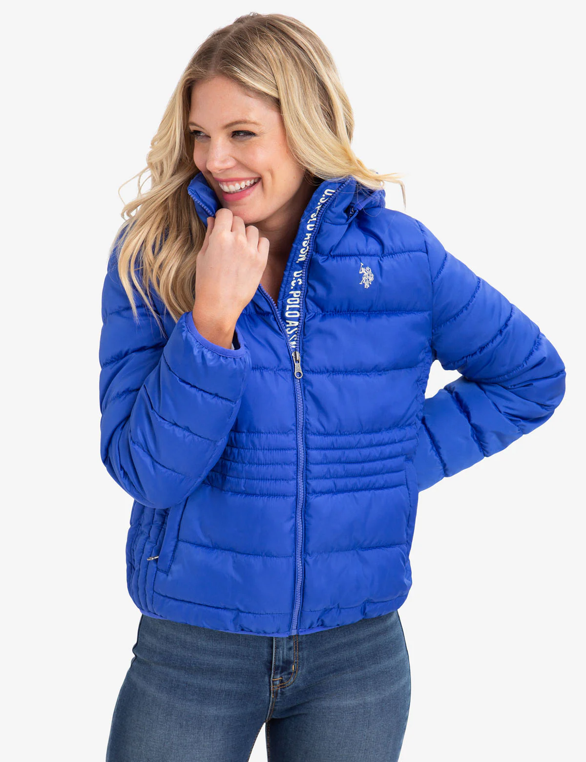 USPA PUFFER JACKET WITH LOGO TAPING - Image 7