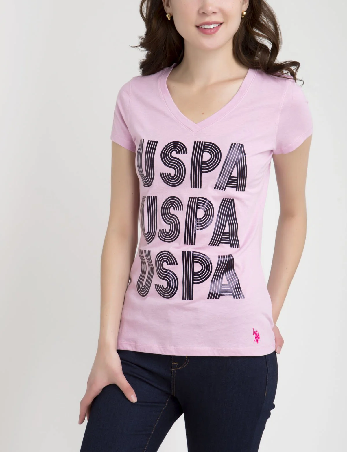 USPA TRIO V-NECK T-SHIRT - Image 15
