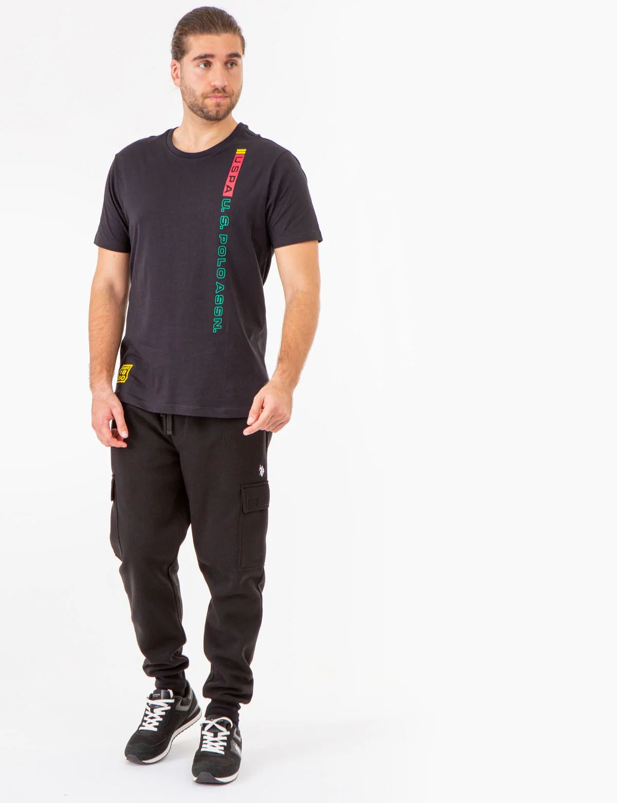 USPA VERTICAL PRINT CREW NECK T-SHIRT - Image 3