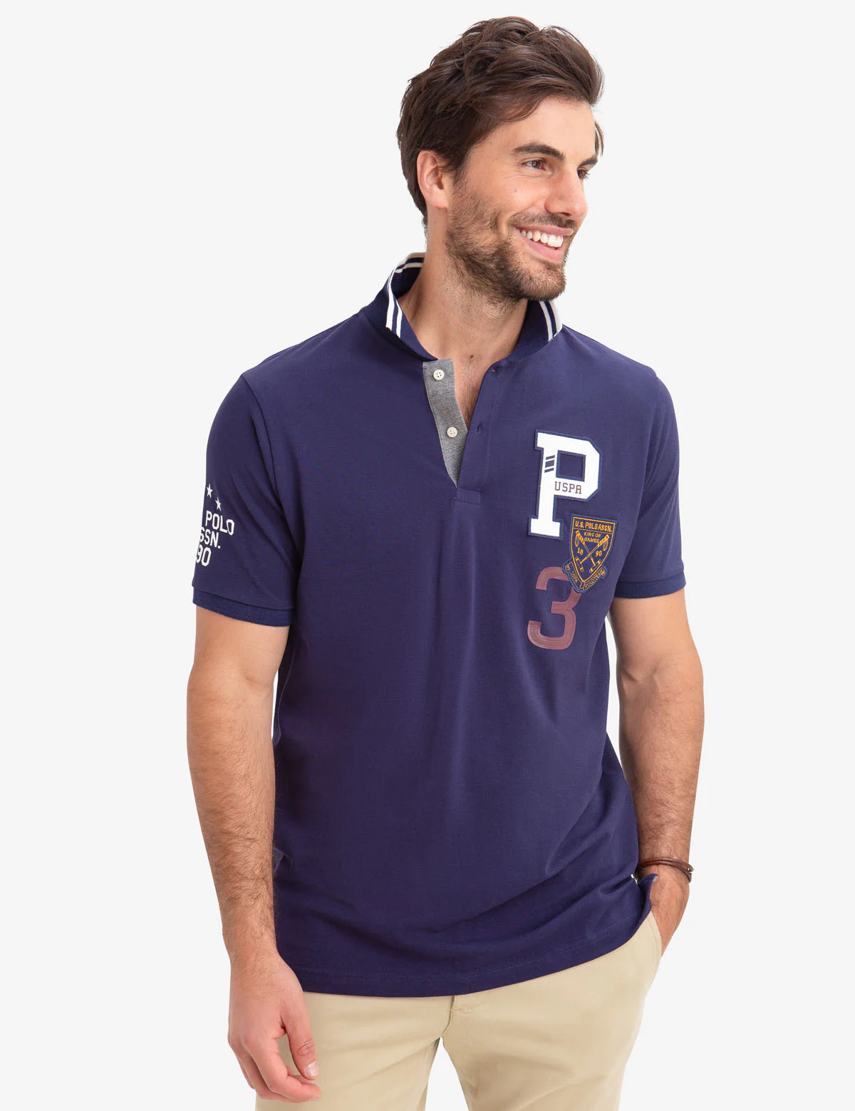 USPA LOGO PATCH POLO SHIRT