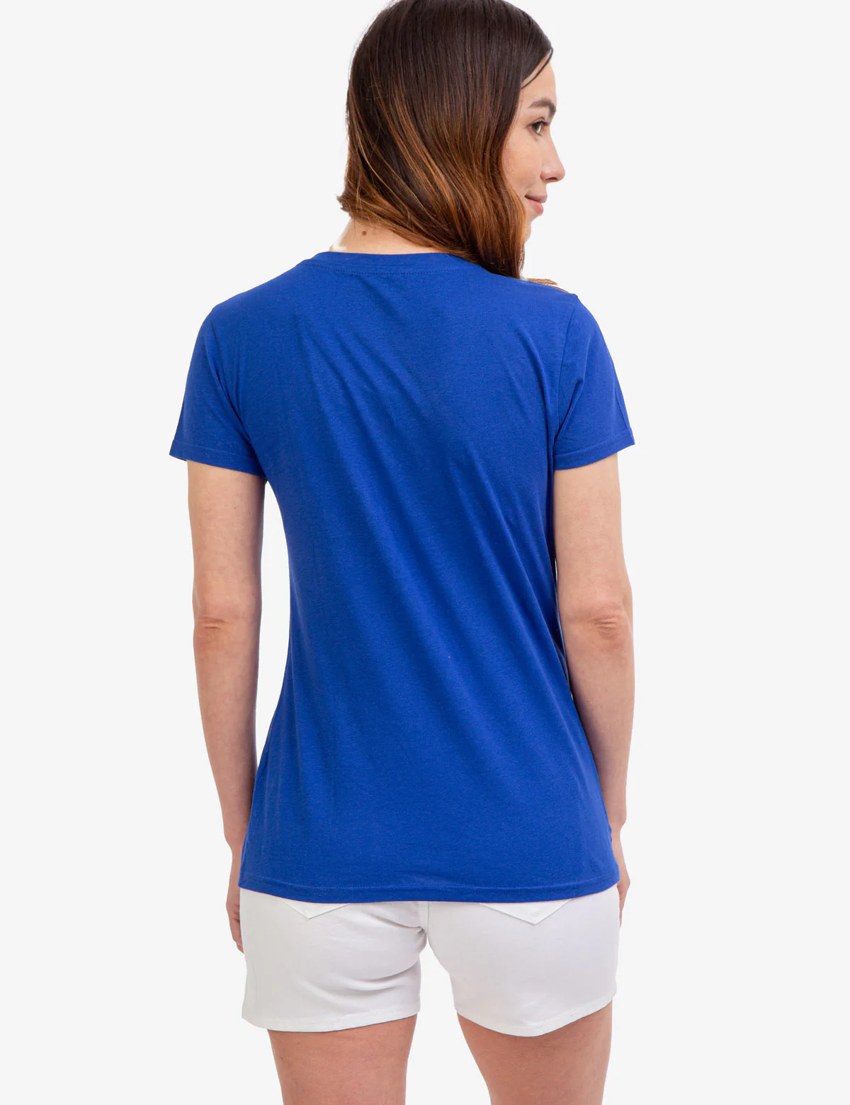 V-NECK STRIPE FOIL GRAPHIC T-SHIRT - Image 9