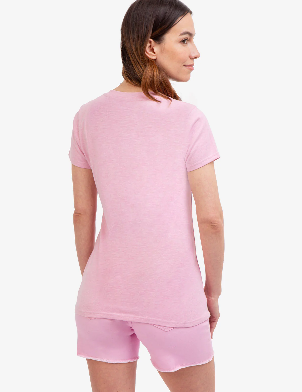 V-NECK STRIPE FOIL GRAPHIC T-SHIRT - Image 4