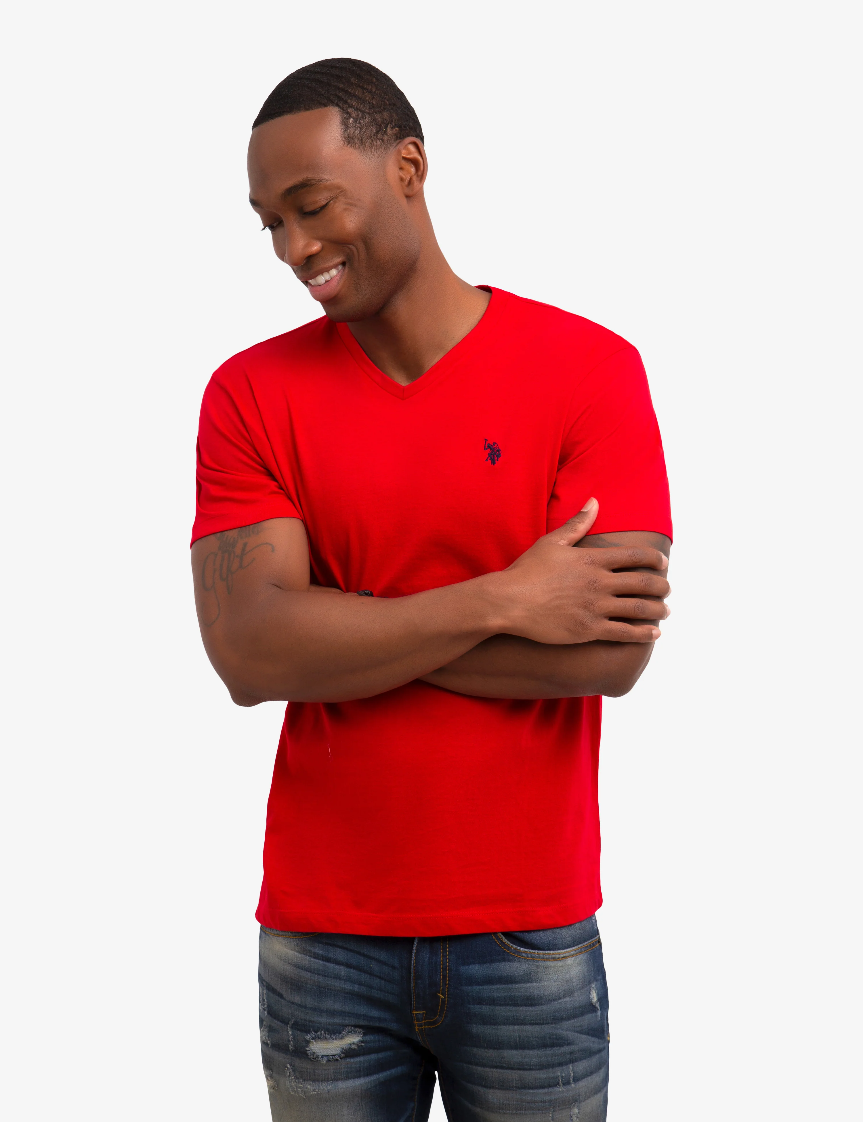 SOLID V-NECK T-SHIRT - Image 13