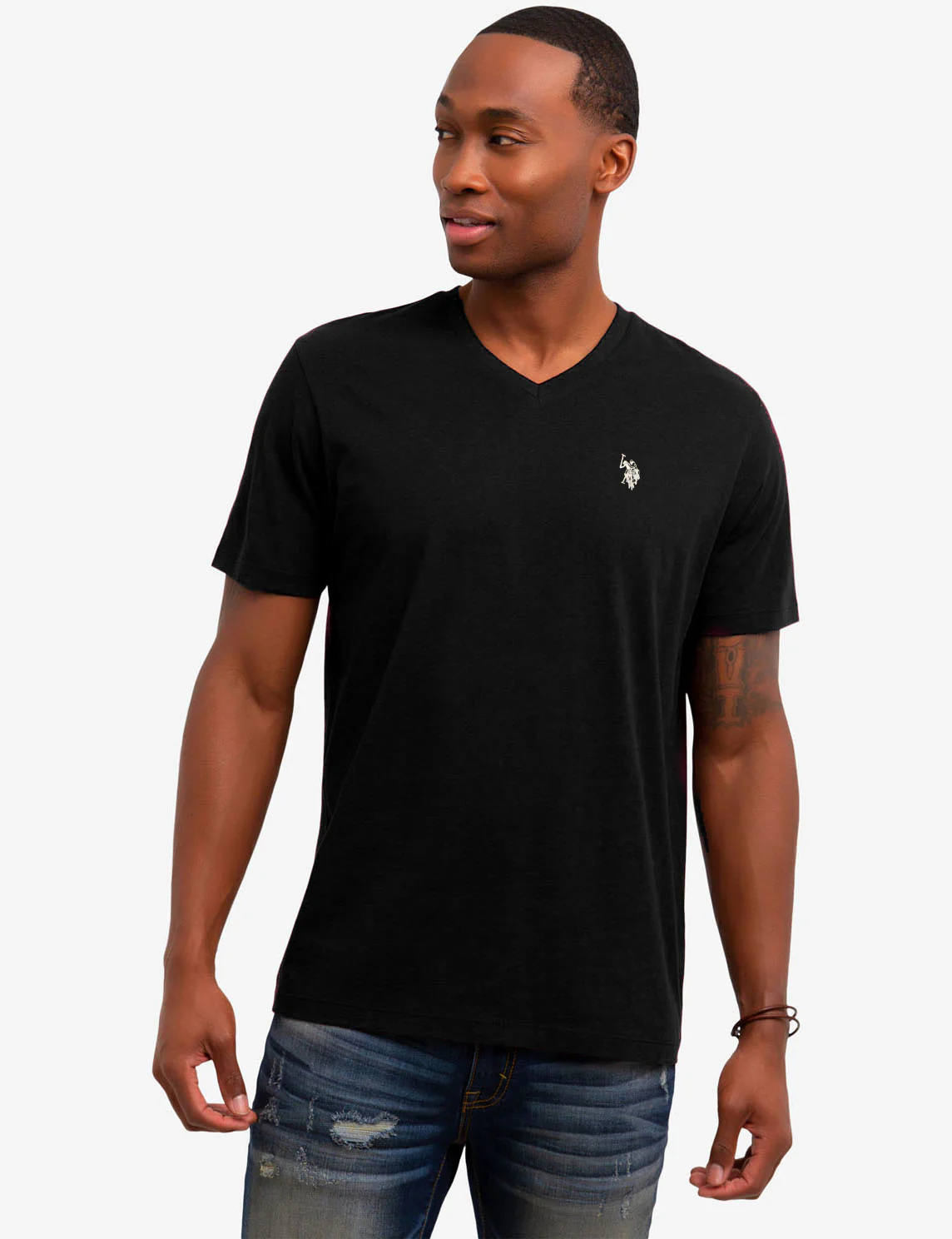 SOLID V-NECK T-SHIRT - Image 14