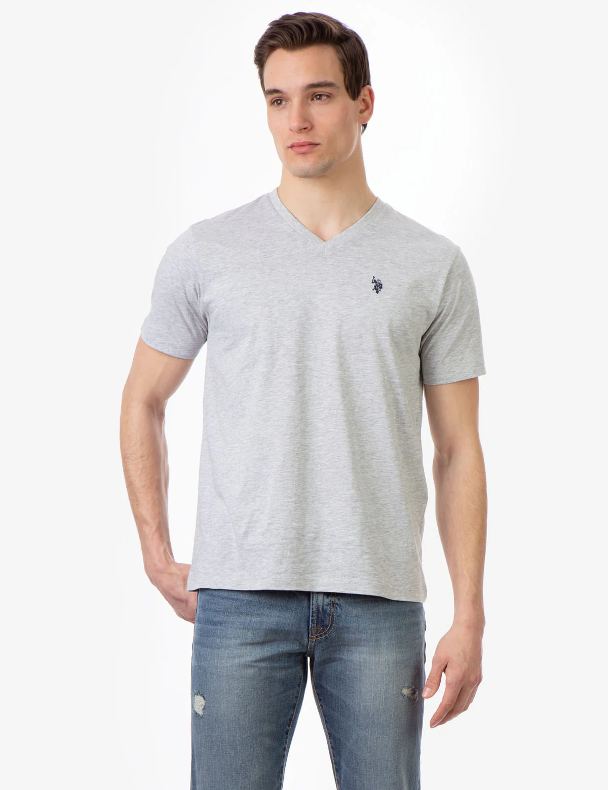 SOLID V-NECK T-SHIRT - Image 6
