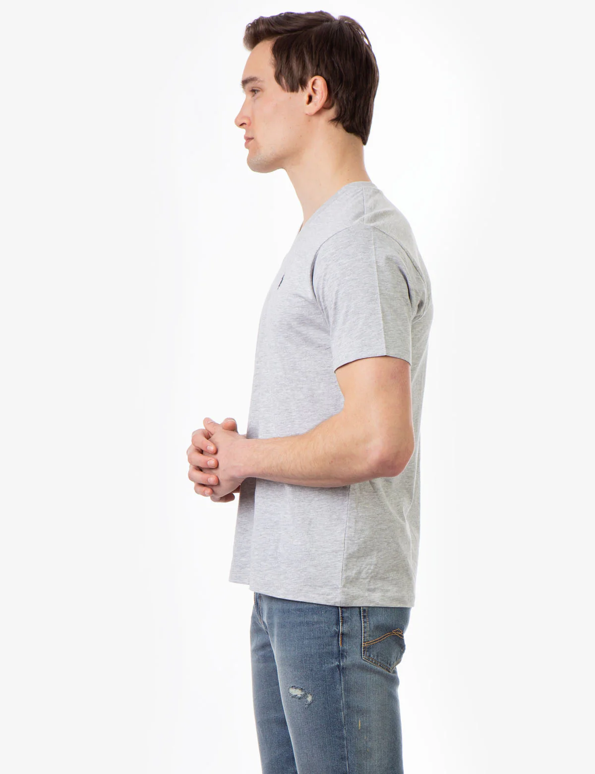 SOLID V-NECK T-SHIRT - Image 7