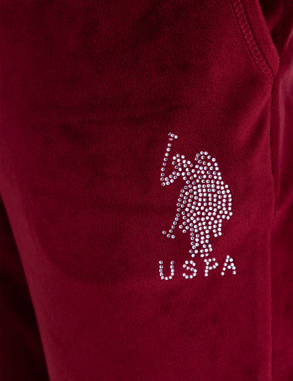 VELOUR RHINESTONE JOGGER - Image 6