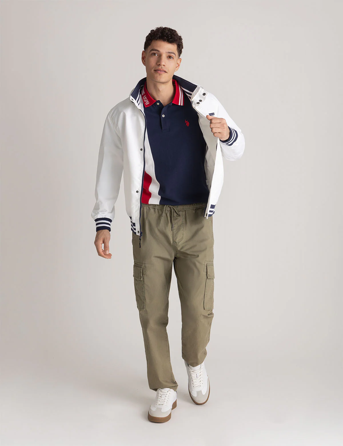VERTICAL COLORBLOCK PIQUE POLO SHIRT - Image 3
