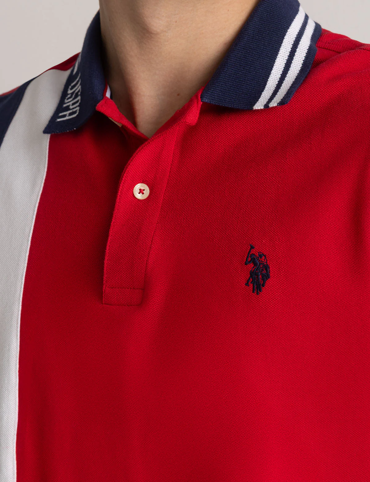VERTICAL COLORBLOCK PIQUE POLO SHIRT - Image 8
