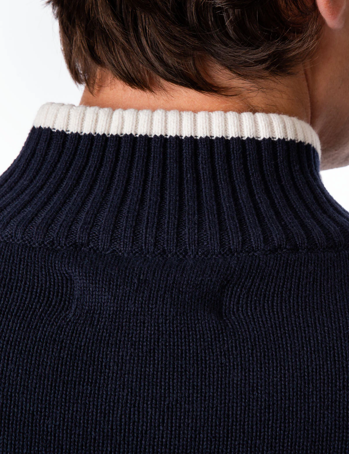 VERTICAL STRIPE 1/4 ZIP SWEATER - Image 8