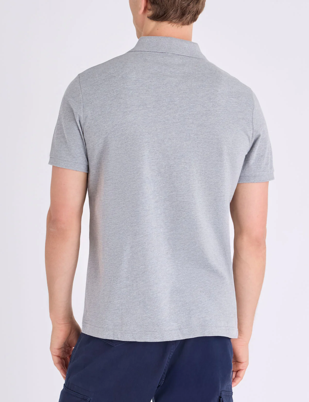 VERTICAL STRIPE JERSEY POLO SHIRT WITH ZIPPER - Image 9
