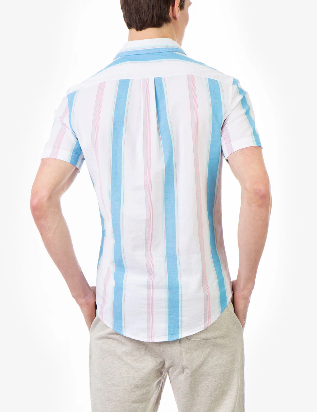 STRIPE MADRAS SHORT SLEEVE SHIRT - Image 4