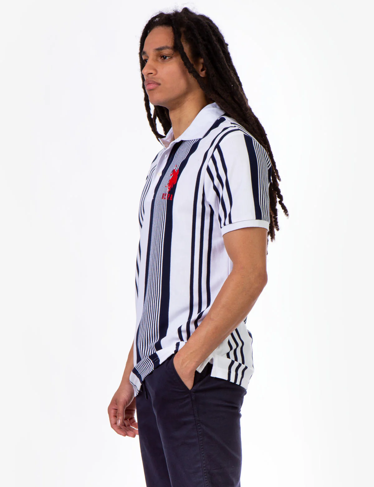 STRIPE PIQUE POLO SHIRT - Image 3