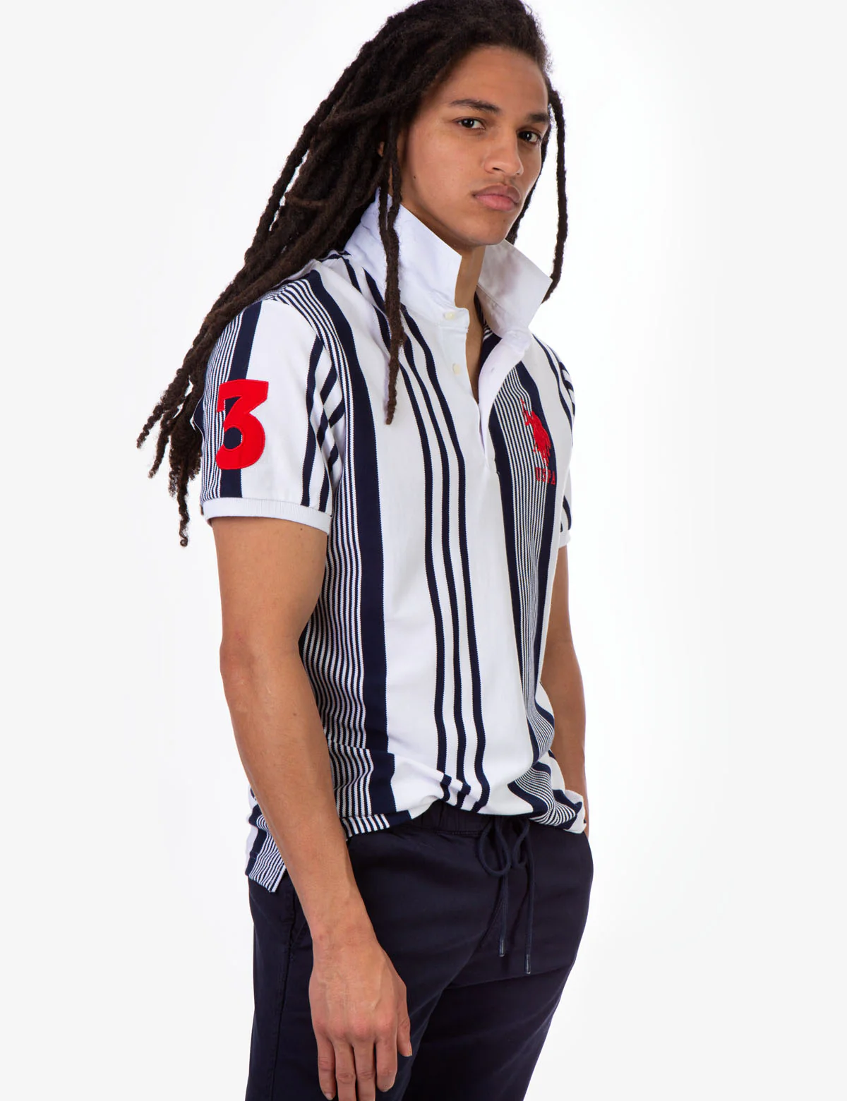 STRIPE PIQUE POLO SHIRT - Image 4
