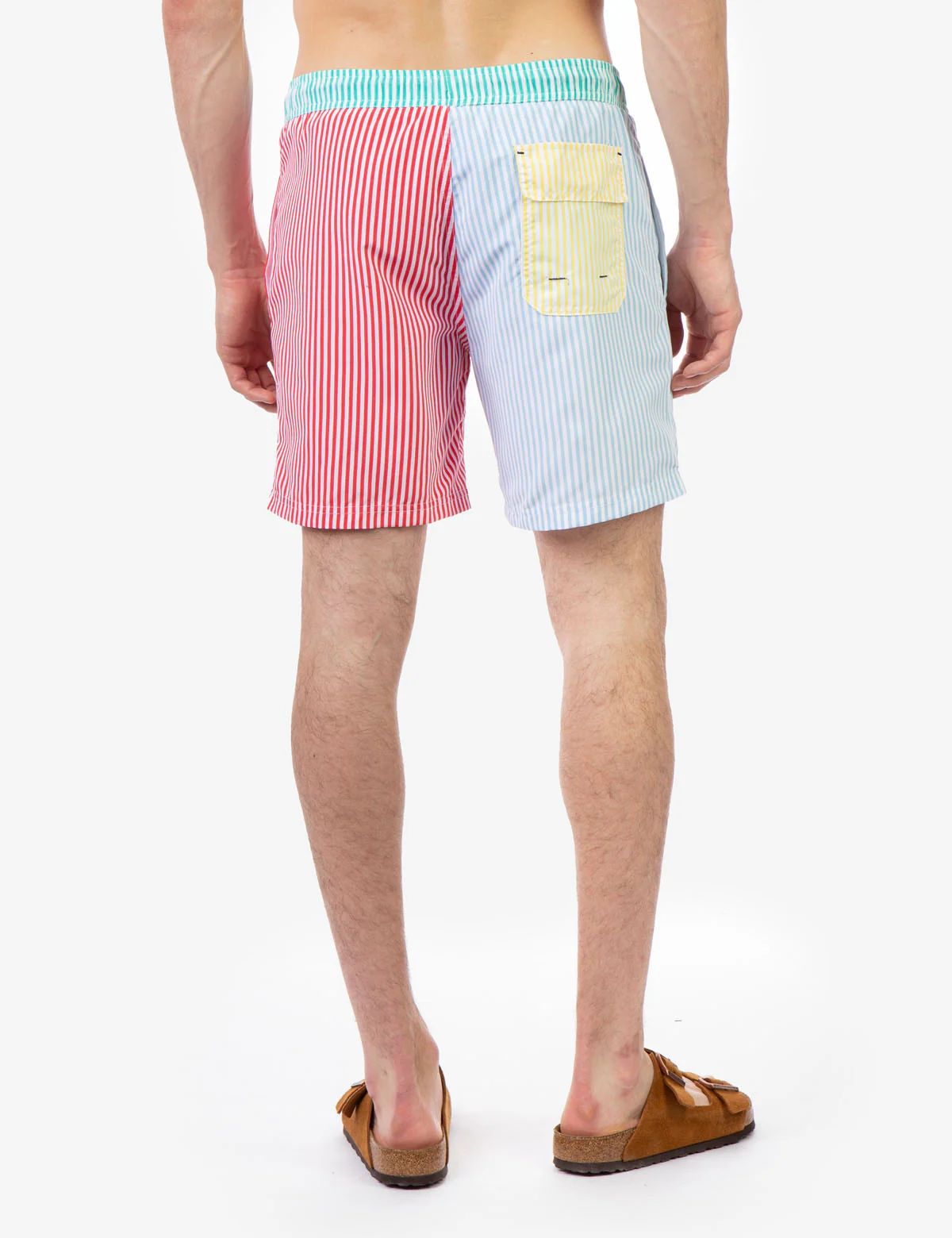 VERTICAL STRIPE POCKET SWIM TRUNKS - Image 3