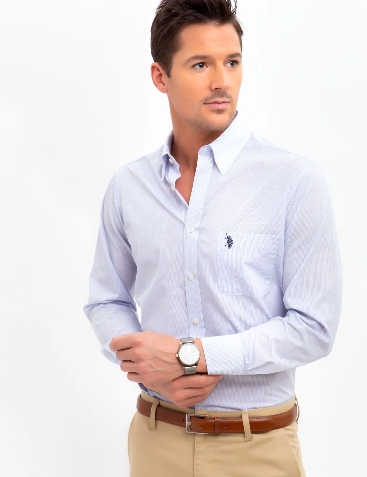 VERTICAL STRIPED DRESS SHIRT - Image 5