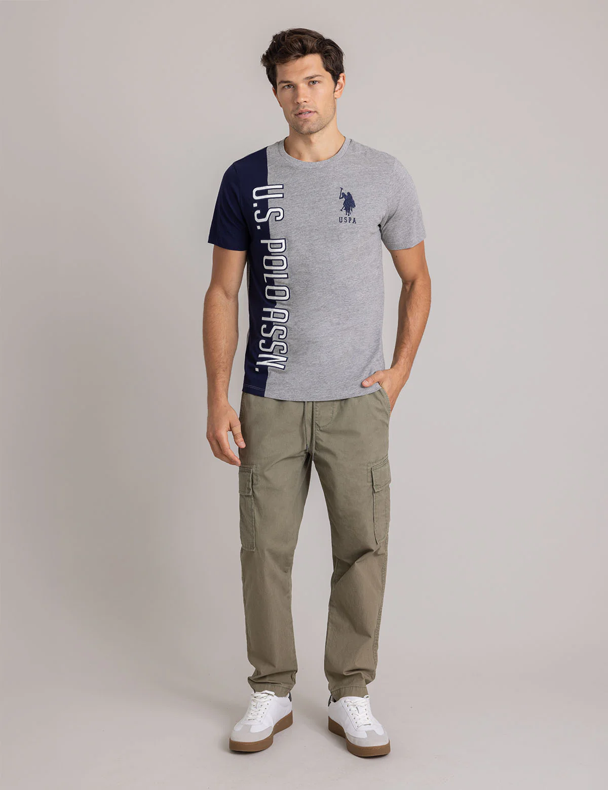 VERTICAL U.S. POLO ASSN. GRAPHIC COLORBLOCK T-SHIR - Image 8