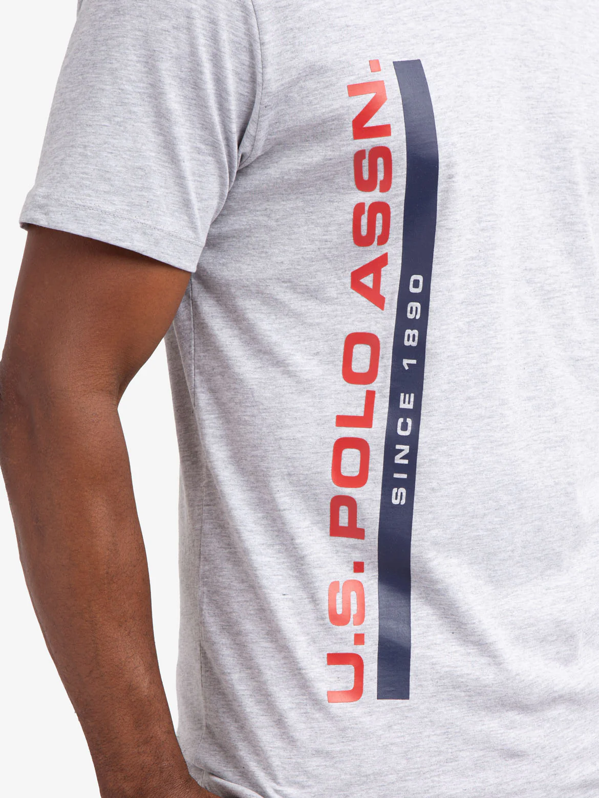 VERTICAL WORDMARK GRAPHIC CREW NECK T-SHIRT - Image 3