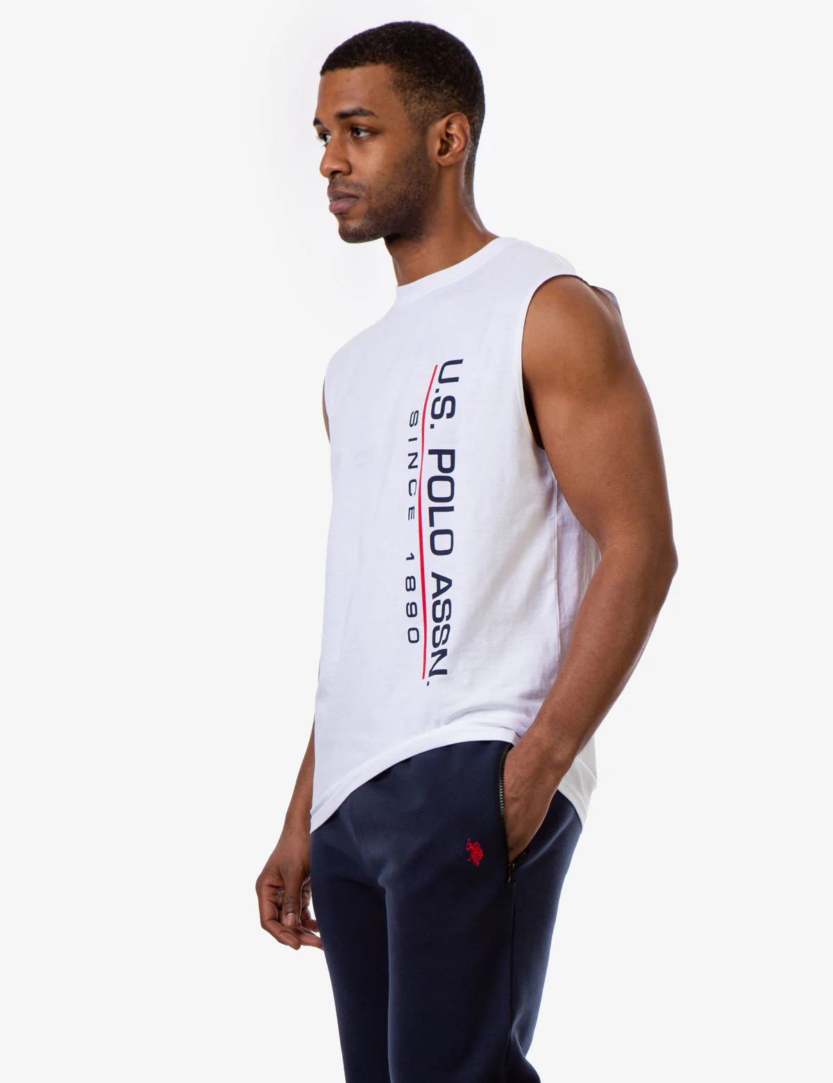 VERTICAL WORDMARK MUSCLE TANK - Image 9