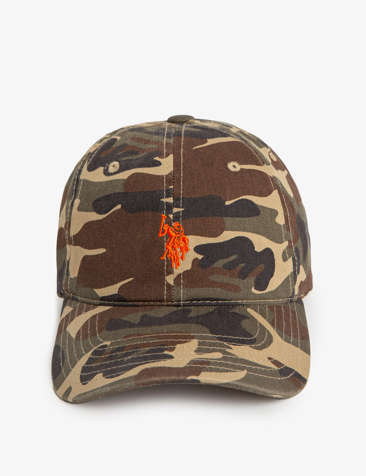 WASHED CAMO COTTON DAD CAP