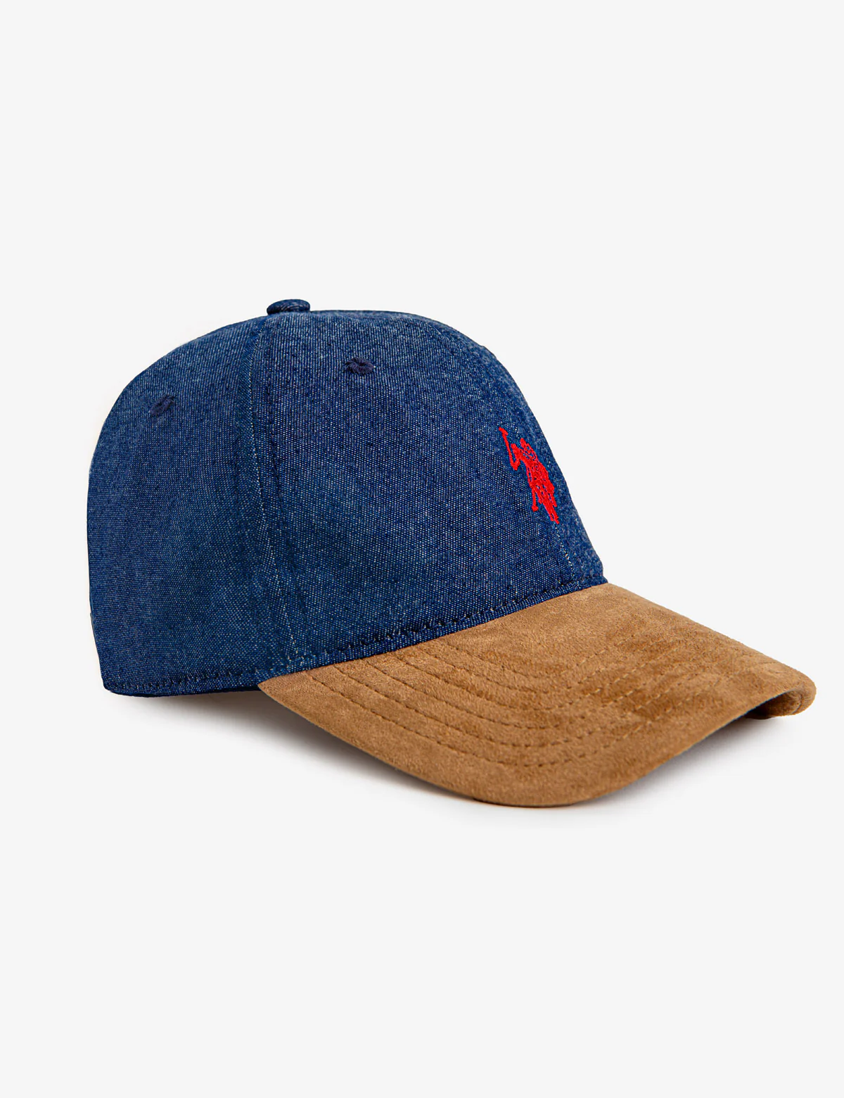 WASHED DENIM LOGO BASEBALL CAP - Image 3