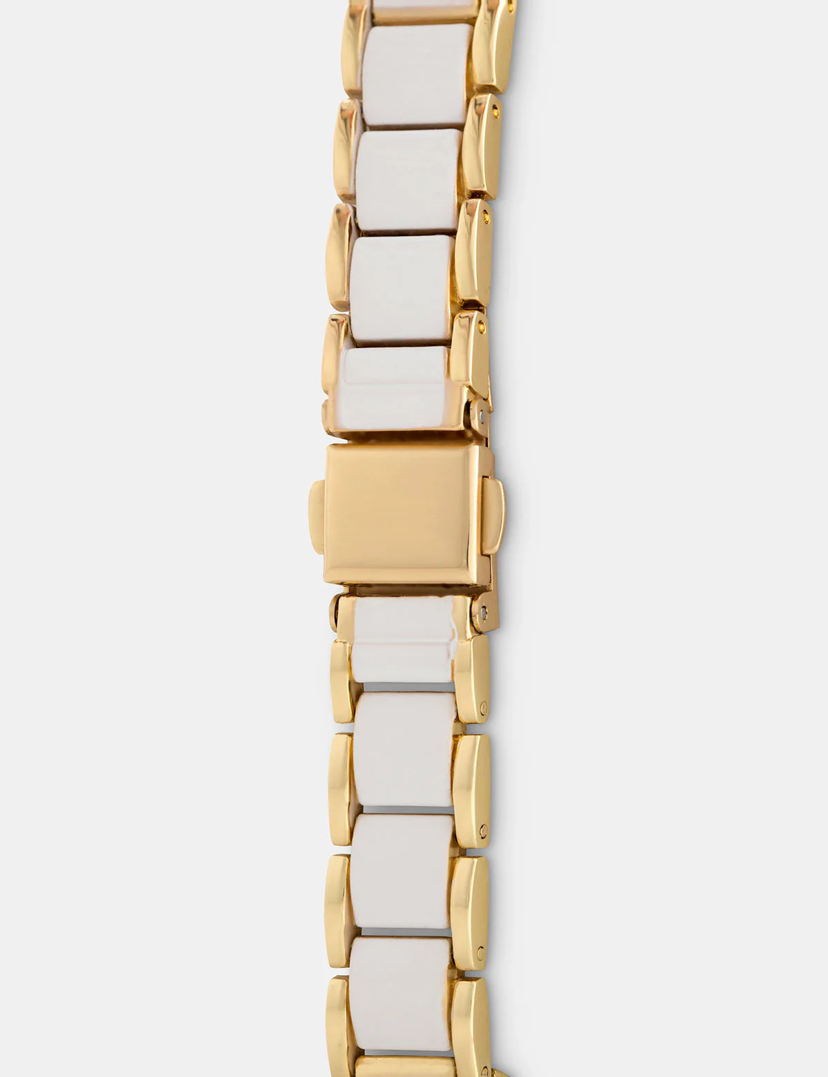 LADIES WHITE AND GOLD BRACELET WATCH - Image 2