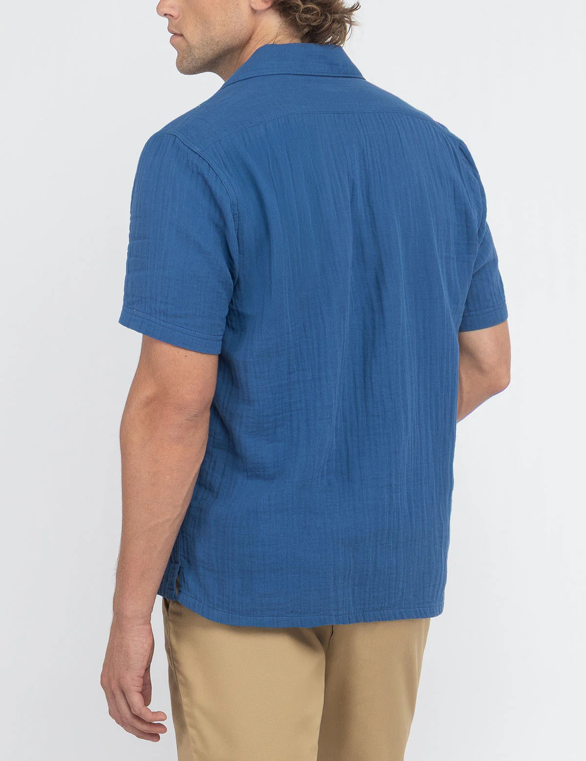 WHITE LABEL DOUBLE GAUZE CAMP SHIRT - Image 9