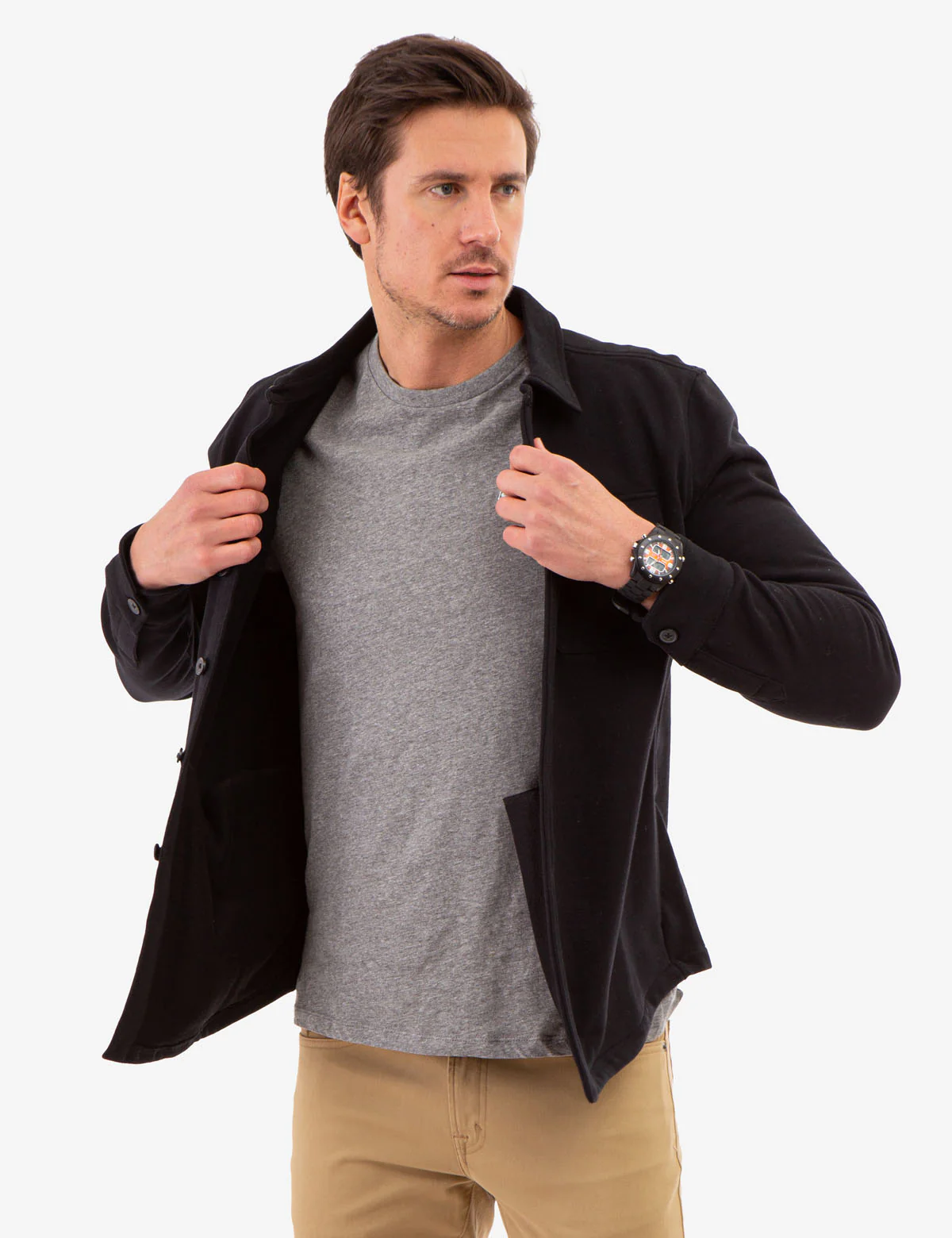 WHITE LABEL FRENCH TERRY SHACKET - Image 10