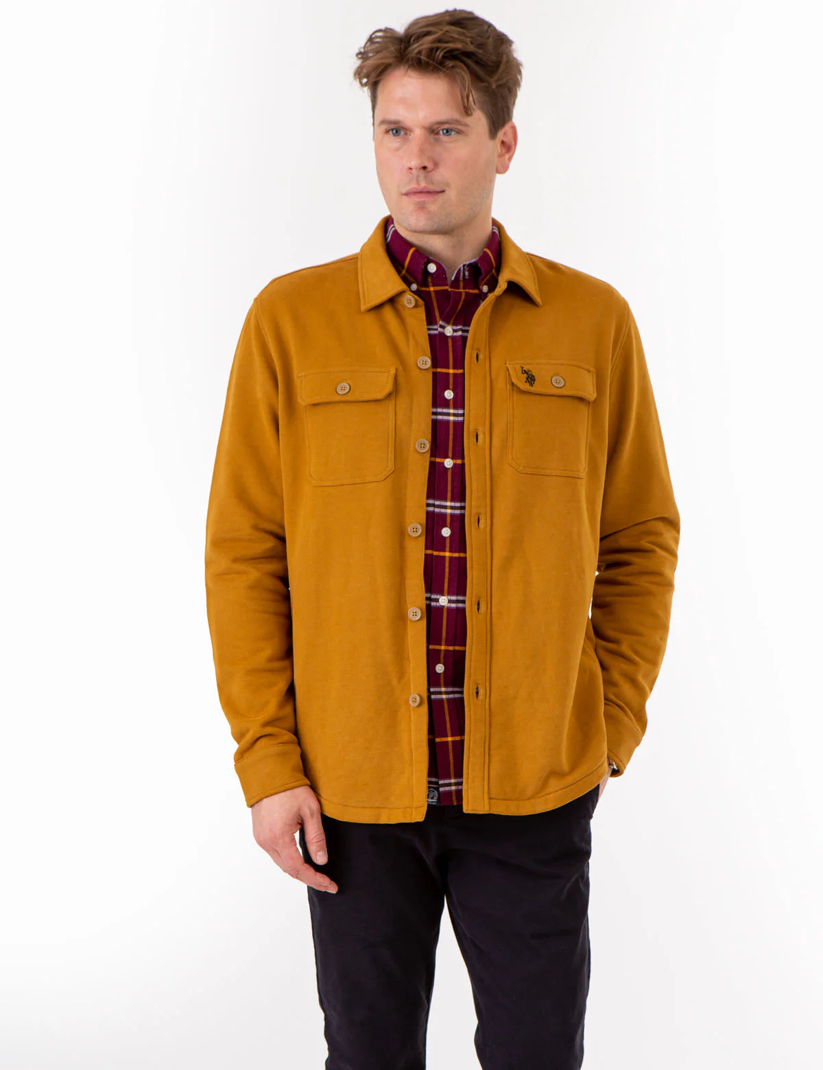 WHITE LABEL FRENCH TERRY SHACKET - Image 3